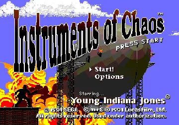 Instruments of Chaos Starring Young Indiana Jones (USA) (Beta) screen shot title